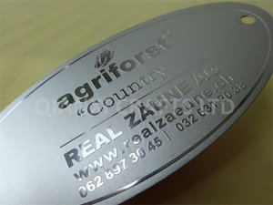 Gravura De Aço Inoxidável De Alumínio Impressão UV Tela De Seda Impressão Offset Etiquetas De Placa De Identidade De Metal Levantada Placa De Logotipo De Metal - Product Image 6