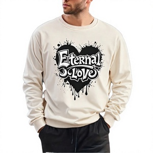 เสื้อสเวตเชิ้ตคอกลมผ้าฝ้ายฟลีซ 100% สำหรับผู้ชาย หนัก 350 GSM สวมใส่สบายในฤดูหนาว บริการ OEM ODM - Product Image 1