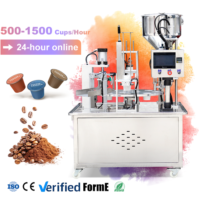Energy Efficient Coffee Pod Filling and Sealing Machinery for Nespresso and K Cup Capsule Manufacturing Needs