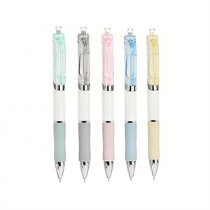 Papelería de Alta Estética para Estudiantes, Bolígrafo de Gel de Color Morandi, Personalizable con Logotipo, Publicitario, para Firmas, de Plástico, con Tinta Negra - Product Image 1