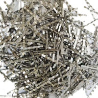 Fibres segmentées en acier ondulé pour sols et dalles en béton industrielles, à haute résistance à la traction et anti-corrosion