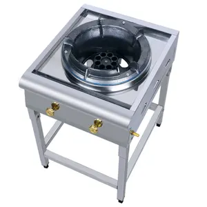 China Factory 2024 Strong Flame Gas Stove Stainless steel body Cast Iron Burner