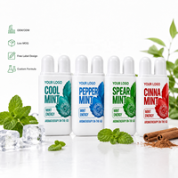 Inhalador Nasal de Menta Natural para Energía y Aromaterapia, Kit Refrescante para Aumentar la Energía y la Concentración