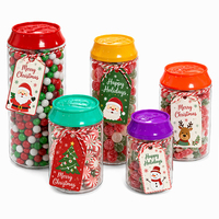 Conteneur à bonbons en gros, en PET transparent, vide, en plastique, type canette de soda, pour tabac