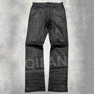 <span class=keywords><strong>Pantaloni</strong></span> in <span class=keywords><strong>Pelle</strong></span> Personalizzati <span class=keywords><strong>Uomo</strong></span>, Neri a Zampa, Larghezza Morbida, in Vera o <span class=keywords><strong>Finta</strong></span> <span class=keywords><strong>Pelle</strong></span> - Product Image 2