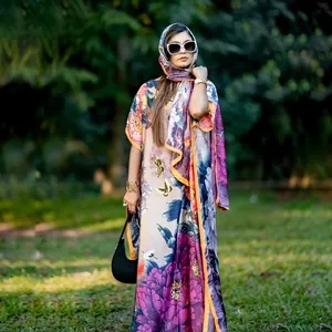 Grosir gaun Afrika wanita baru 2024 untuk makan malam pakaian tradisional wanita ukuran bebas