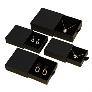 Cajas de Joyería Personalizadas Cancan para Pulseras, Pendientes, Collares y Anillos, Caja de Cartón con Cajón Deslizable y Cierre de Cordón - Product Image 4