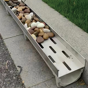 Promotion : Système de drainage extérieur Storm Ground Channel, <span class=keywords><strong>caniveau</strong></span> linéaire préfabriqué en béton de résine avec couvercle - Product Image 2