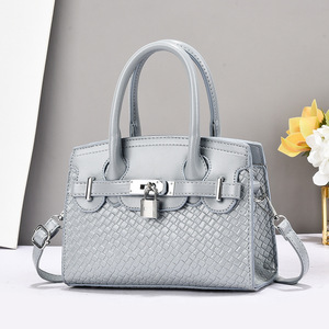 Bolsos de Lujo Personalizados, Fabricante OEM, Bolsos de Mano de Cuero Genuino de Alta Calidad, Tejidos, Vintage, para Mujer - Product Image 4