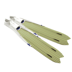 Sirip Freediving Profesional Tahan Lama dari Karet PP, Desain Open Heel Anti-Selip, Kekakuan Sedang, 2 Buah, Ramah Lingkungan untuk Berenang - Product Image 2
