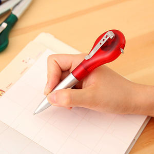 批发定制徽标 1.0 毫米多功能塑料商务圆珠笔 多色墨水促销礼品 13x3 厘米 - Product Image 3