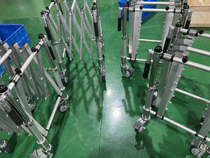 Chariot de transport de cercueil en aluminium robuste et réglable, équipement <span class=keywords><strong>funéraire</strong></span> pour le transport de cercueils dans les cimetières - Product Image 4