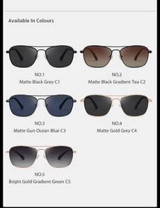 Солнцезащитные очки с металлической оправой для гольфа, рыбалки, вождения, дизайнерские, поляризованные, унисекс, на заказ, люкс, для активного отдыха, модные - Product Image 3