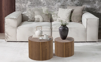 Nouveau personnalisé antique rond rustique en bois massif moderne ferme classique luxe Centre Table basse pour salon