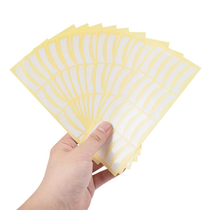 HadiyahBeauty 100 paires d'extensions <span class=keywords><strong>de</strong></span> <span class=keywords><strong>cils</strong></span> autocollants pour les yeux papier <span class=keywords><strong>de</strong></span> dégagement auto-adhésif patchs en papier d'isolation des <span class=keywords><strong>cils</strong></span> - Product Image 1