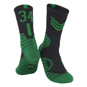 Chaussettes de basketball personnalisées avec logo Elite, chaussettes de sport de compression athlétique pour hommes - Product Image 3