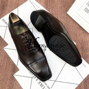 Nouvelles chaussures en cuir gravées Brookes - chaussures habillées britanniques pour hommes - chaussures Oxford en cuir véritable faites à la main - Product Image 4