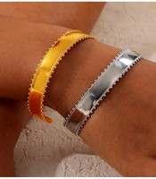 Bracelet en Acier Titane pour Femme, Nouveau Design, Bracelet Pur, Bracelet de Cheville GPS, Bracelet de Festival Personnalisé