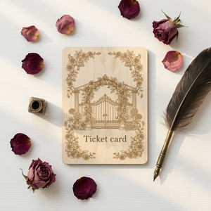 บัตรไม้ลายดอกไม้ NTAG215 13.56 MHz สำหรับระบบควบคุมการเข้าออก - Product Image 1