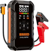 Démarreur de batterie 1000A 4-en-1 avec gonfleur de pneus 160 PSI et batterie externe portable 12000 mAh avec compresseur d'air pour voiture