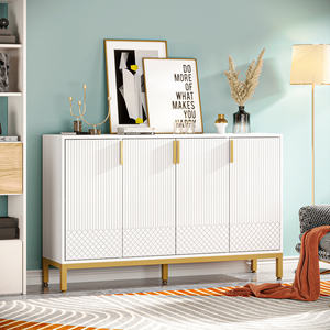 <span class=keywords><strong>Buffet</strong></span> de luxe de 59 pouces, armoire de rangement moderne, meuble de cuisine, <span class=keywords><strong>buffet</strong></span> avec 4 portes - Product Image 4