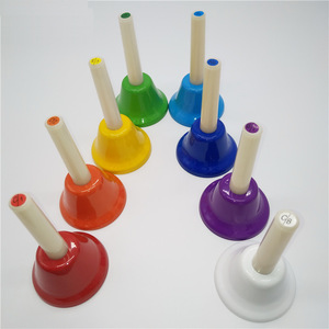 Orff Percussion Instruments 8-Inch Rainbow Touch Bell Huit Tone Press Bell pour Melody Bell Enlightenment Teaching Aids <span class=keywords><strong>Musique</strong></span> - Product Image 2
