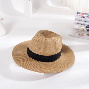 Panama <strong>Hat</strong> Wholesale Custom logo Summer Paper <strong>Beach</strong> Straw <strong>Hats</strong> <strong>for</strong> <strong>Women</strong> Men - Product Image 6