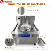 Marmite à soupe électrique à induction en acier inoxydable 304 de 100 L, pour braiser et faire bouillir, personnalisable OEM pour restaurants et hôtels