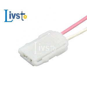 2 Pinli Su Geçirmez Saf Bakır İletkenli Araç Kablo Demeti IP67 Dereceli Beyaz Konnektör DJ70220Y-2-21 - Product Image 1