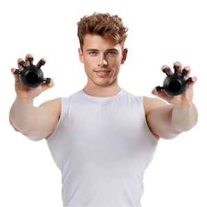 Тренажерный зал, пластиковые ручки для упражнений 20- 45 кг, мощная резиновая рукоятка для тренажерного зала, низкая стоимость - Product Image 1