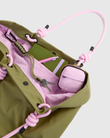 Sac fourre-tout tendance pour femme en nylon uni, imperméable, avec fermeture éclair, grande capacité, réutilisable, pour le shopping, vente en gros
