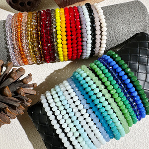 Femme verre cristal perlé Bracelet à la mode coloré corde Distance Wrap femmes filles <span class=keywords><strong>Style</strong></span> chrétien - Product Image 5