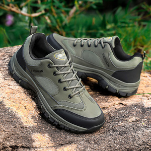 Zapatos para Caminar Ultraligeros para Hombre, Zapatillas Deportivas de Malla Sintética con Cordones, Bordado, Talla Grande, Suela de Goma, Tendencia de Moda para Todas las Temporadas - Product Image 4