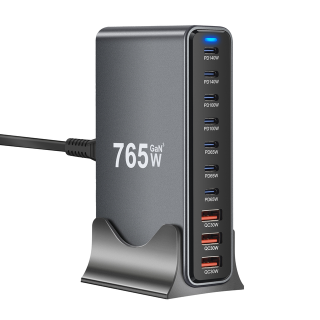 Phone Chargers Wholesale Multifunction Travel Wall Adapter Faster High Quality Phone Fast Charger for Laptop 765W Gan Charger