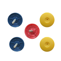 Vente de capuchon de parapluie en plastique coloré de haute qualité grand clou de toiture clou anneau tige clous PP en plastique bouchon de clou à vis