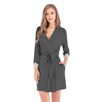 Vêtements de nuit été dentelle Robe Simple femmes élégantes luxe Sexy peignoir femmes