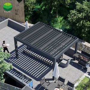 OEM pour les marques bien connues 3X3 3X4 <span class=keywords><strong>4X4</strong></span> 6X4m Patio Extérieur Aluminium Bioclimatique Pergola Couverture Aluminium Persienne Pergola - Product Image 4