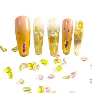 6 Griglie di Lusso con Diamanti Lucidi Misti a Fondo Piatto, Charms per <span class=keywords><strong>Unghie</strong></span> Colorati in Plastica 3D, Strass Non Tossici per Nail Art Fai <span class=keywords><strong>da</strong></span> Te a Lunga Durata - Product Image 4