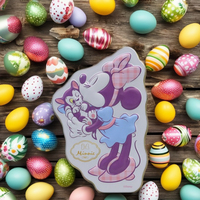 Boîte en métal en forme de Mickey Mouse en relief, étui métallique 3D mignon, boîte cadeau personnalisée en forme de dessin animé pour l'emballage de cadeaux de festival
