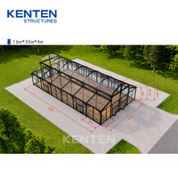 Carpa de Lujo KENTEN para Eventos, de PVC, para las Cuatro Estaciones, con Estructura de Aluminio Transparente, Carpa para Eventos al Aire Libre