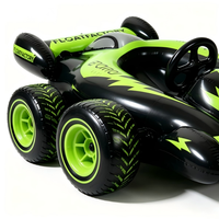 Grande Voiture de Course Gonflable Portable pour Enfants, Utilisable à l'Intérieur et sur l'Eau, Designs Personnalisés Disponibles et Échantillons Fournis