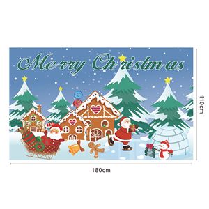Drapeau mural <span class=keywords><strong>de</strong></span> <span class=keywords><strong>fond</strong></span> <span class=keywords><strong>de</strong></span> Noël personnalisation professionnelle en gros drapeau décoratif <span class=keywords><strong>de</strong></span> ménage <span class=keywords><strong>de</strong></span> fête en tissu polyester - Product Image 3