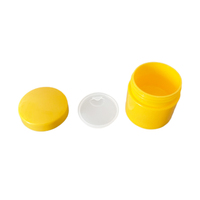 Bon marché, emballage de pommade vide de 15ml en blanc, jaune, violet, flacon de pilules en capsule en plastique pp avec logo personnalisable