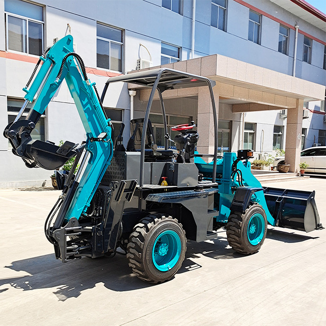 Factory Price Backhoe Loader 4x4 EPA Eur5 Standard Brand New Multifunctional Mini Back Hoe Loader Excavator High Stability