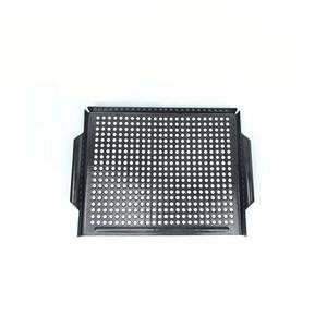 AMZ Hot Sale Non-Stick Metal BBQ <strong>Grill</strong> Tray Barbecue Grilling <strong>Pan</strong> for Outdoor Camping Cooking - Product Image 4