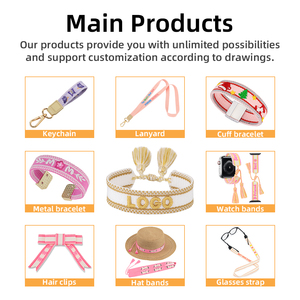 Biểu Tượng Tùy Chỉnh Dây Keychain Rope Thạch Cá Nhân Ví Vòng Tay Điện Thoại Phụ Kiện Phụ Nữ Dệt Tùy Chỉnh Móc Khóa - Product Image 5