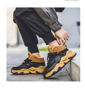 Venta al por mayor de fábrica: Nuevas zapatillas deportivas casuales de suela gruesa para hombre, estilo transpirable y robusto para caminar, Colección Verano 2025 - Product Image 4