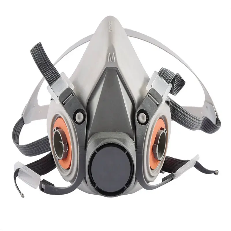 Factory sale half Face Breathing gas Mask Chemical Respirator Safety Mask For Dust with double filter