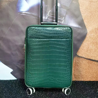 Nouvelle arrivée valise en cuir de crocodile véritable de haute qualité