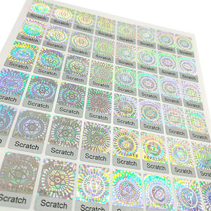 Logo imprimable personnalisé Sécurité QR <span class=keywords><strong>Code</strong></span> Scratch-off Sceau holographique Autocollant d'étiquette inviolable - Product Image 6